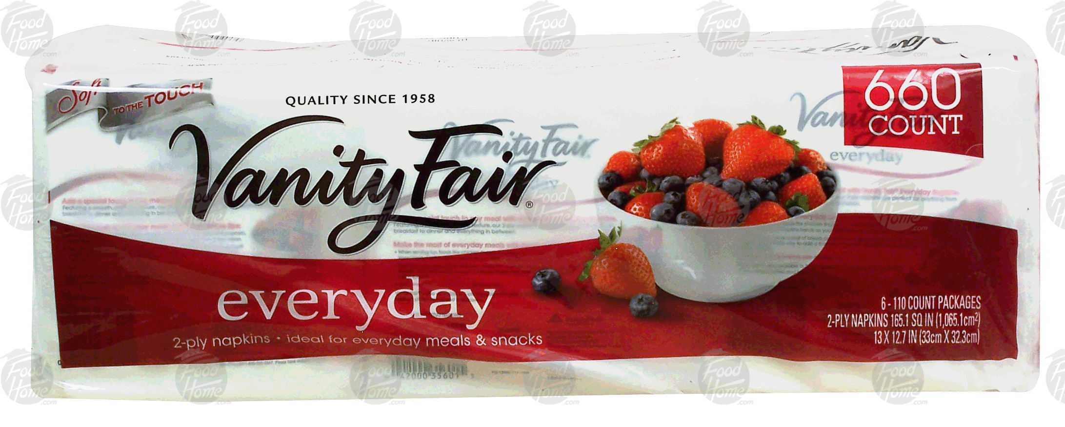 Vanity Fair everyday 2-ply napkins, 110-count packages Full-Size Picture